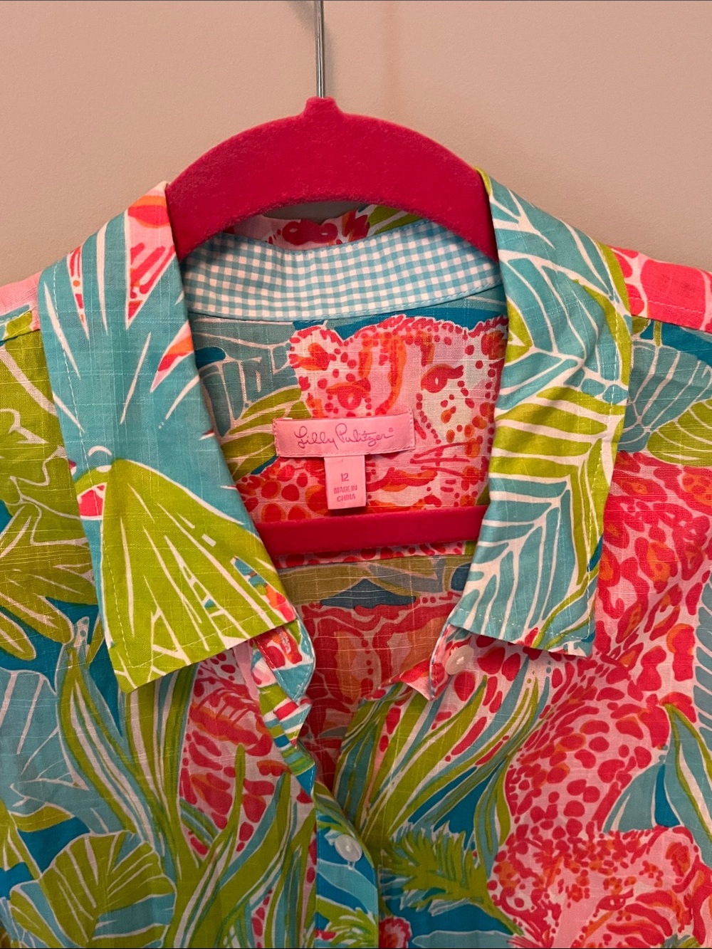 Lily Pulitzer Lovers Coral blouse - Picture 7 of 9